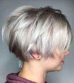 Gray Haircuts, Ash Blonde Short Hair, Fine Hairstyles, Shaggy Pixie, Longer Pixie Haircut, Haircut Styles For Women, Long Pixie Hairstyles, Rose Mcgowan, Long Pixie Cuts