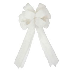 a white bow on a white background