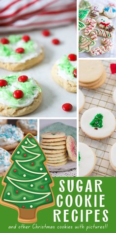 collage of different types of sugar cookies Sugar Cookies Recipes, Sugar Cookie Recipes