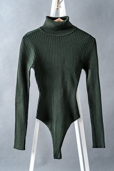 RIB KNIT TURTLE NECK BODYSUIT. Turtle Neck Bodysuit, Basic Sweater, Basic Sweaters, Ribbed Bodysuit, Small Rose, African American Women, Wardrobe Style, Fall Shopping, Turtleneck Sweater