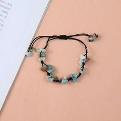 Material: Natural Stone Fashion Element: Irregular Style: Simple Adjustable Casual Crystal Bracelet, Casual Adjustable Crystal Bracelet For Friendship, Casual Festival Jewelry Bracelets, Casual Festival Bracelet Jewelry, Casual Resizable Jewelry For Festivals, Casual Beach Jewelry With Natural Stones, Casual Adjustable Bracelets With Natural Stones, Adjustable Crystal Bracelet For Summer Gifts, Adjustable Crystal Bracelet For Summer