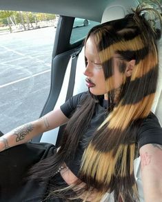 Striped Hair, Y2k Hairstyles, Have Inspiration, Hair Laid, Baddie Hairstyles, Hair Game