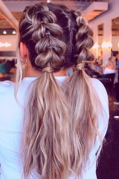 Bubble Braids, Dance Hairstyles, Game Day Hair, Festival Hair, Long Blonde, Hairdo For Long Hair, Easy Hairstyles For Long Hair, Long Blonde Hair, Braids For Long Hair