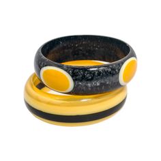 "Handmade Set of 2 Joinery Art Resin Lucite Bangles in Yellow and Grey Colors for Women HAND-CRAFTED WITH CARE:  Individually hand-crafted with love and care by our master artisans. One of its kind. We take utmost care to create these jewelry pieces with perfection. Since they are purely handmade, they may have slight variations, which is the natural outcome of Human artistry. Every piece is Individually made, So it may not be the same, but surely similar. Product specifications: Width of Bangle Retro Handmade Bangle Jewelry, Handmade Retro Bangle For Gifts, Handmade Retro Bangle Bracelet, Handmade Retro Bracelets As Gift, Yellow Retro Bracelet As Gift, Friendship Day Gifts, Lucite Jewelry, Daughters Day, Resin Bangles