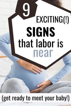 pregnant woman experiencing signs that labor is near Signs Of Labor