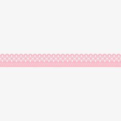 a pink ribbon with an intricate lace pattern on it's side, against a white background