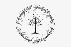 the tree of gondol is drawn in a circle