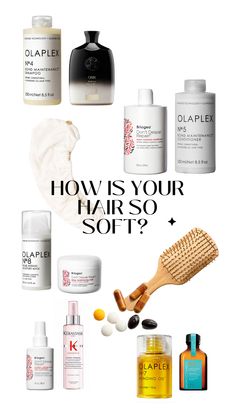 My recipe for healthy hair #Olaplex #Brigeo #HealthyHair #Kerastase #HairProducts #HairCare Soft Locks, Freetime Activities, Hair Care Recipes, Long Hair Tips, Hair Silky, For Healthy Hair