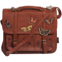 Brown Butterfly, Bags And Purses, Cute Bags, Satchel Bag, Mode Vintage, Character Outfits