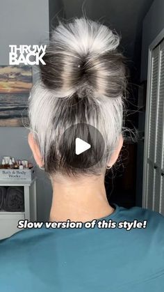 Erika Fenimore | Mature Beauty Bestie on Instagram: "Posting a throwback video.  Thai was one of my most requested slow motion videos.   It’s super hot here in Florida and this summer is going to be a scorcher. This updo is super easy and perfect for my long hair girlies.   I miss my long hair.  So glad I cut it, it was for a good cause. But I’m ready for my long locks again.   Have you ever cut your hair and couldn’t wait for it to grow again???   #hairgoals #hairtutorial #haireducation #hairvideos #hairtrends" Messy Long Hair Updo, Long Hair Updo Easy For Older Women, Fancy Top Bun Hairstyles, Things To Do With Long Hair, Long Hair Up Dos Easy, Easy Hair Updos For Long Hair, Quick And Easy Updos For Long Hair, Hair Updo Videos, Easy Buns For Long Hair