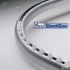 a close up of a white cable with the word silentglass on it's side