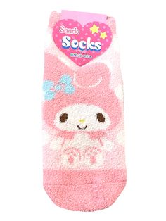 My Melody Polka Dot Fuzzy Ankle Socks Wear these low-cut socks any day and get an extra boost of self-confidence. The soft knitted texture is so cozy. Get a pair for every single day of the week! Cozy fleece-like knit Fits US W 6.5-9 My Melody Socks, My Melody Shoes, Pink Fuzzy Socks, Sanrio Things, Knitted Texture, Forest Core, Kitty Clothes, Hello Kitty Clothes, Rainbow Outfit