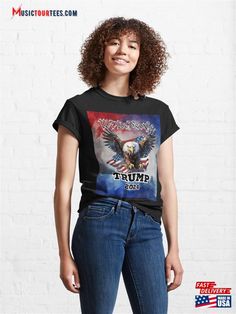 Trump 2024 With Patriotic Eagle And Red White Sweatshirt T-Shirt Check more at https://musictourtees.com/product/trump-2024-with-patriotic-eagle-and-red-white-sweatshirt-t-shirt/ Patriotic Eagle, White Sweatshirt, Red White, Red And White, Sweatshirts, Red, T Shirt, White