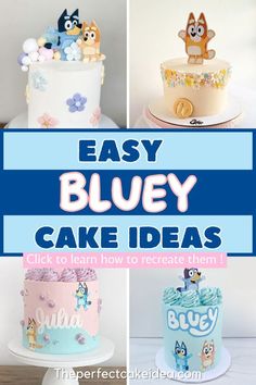 easy bluey cake ideas for kids to make