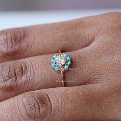 14K Gold Promise Ring, Diamond Ring, Dainty Wedding Ring, Turquoise Engagement Ring, Band Ring For Her, Trio Ring, Stackable RingProduct info:14k solid goldDiamond: SI ClarityDiamonds - 0.20 ct, NaturalTurquoise: 0.10 ct, Arizona NaturalRing Size 7Item will be resized and shipped within 10 days.ITEM Will BE SHIPPED : India Speed PostTo get the item in 4-5 days, we can also ship it thru DHL express, please contact us before.Please select your size at the drop down menu.Thanks!♥Shipping Policy,:Pr Gold Turquoise Ring For Wedding, Fine Jewelry, Gold Turquoise Ring For Wedding, Diamond Turquoise Ring Gift, Fine Jewelry Turquoise Wedding Ring With Birthstone, Elegant 14k Gold Turquoise Wedding Ring, Fine Jewelry Turquoise Birthstone Ring For Anniversary, Blue Turquoise 14k Gold Wedding Ring, Turquoise Wedding Ring Fine Jewelry, Heirloom Blue Turquoise Wedding Ring