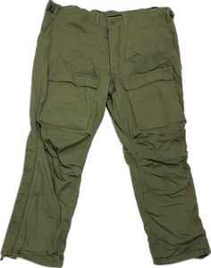 Combat Style Full Length Cotton Pants, Full Length Cotton Combat Pants, Cotton Combat Style Full Length Pants, Military Style Full Length Pants With Side Pockets, Military Style Cotton Parachute Pants, Military Style Cargo Straight Pants, Military Style Cargo Bottoms, Khaki Military Cargo Pants For Workwear, Military Style Full-length Khaki Bottoms