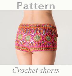 PATTERN Crochet beach shorts  PDF by katrinshine on Etsy https://www.etsy.com/listing/189903286/pattern-crochet-beach-shorts-pdf Crochet Beach Shorts, English Charts, Wonderland Crafts, Groovy Fashion, Shorts Crochet, Crochet Pants, Crochet Cover, Crochet Swimwear, Crochet Cover Up