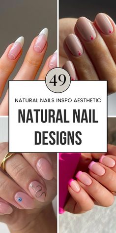 Clear gel nails with minimal designs are perfect for a refined, natural look. These short acrylic nails offer elegance with a subtle touch of class. Perfect for daily wear, these designs fit the "Natural Nails Inspo Aesthetic." Save this to your "Nails Natural" board for more inspiration!