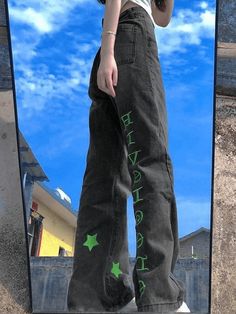 ⚡️Free Shipping 2022 Star Embroidery Washed Black Boyfriend Jeans Black L under $42.00 in Jeans at AnotherChill.com Online. Style: Casual/Street/Y2K/Vintage. Fabric Content: Cotton Blend. Fit Type: Boyfriend fit. : These wash jeans shaped to a boyfriend fit, features star embroidered to the leg, with 5 pockets styling and a zip button fasten design.. ✓2022 SUMMER OUTFITS. Check reviews and buy Star Embroidery Washed Black Boyfriend Jeans today. Boyfriend Jeans Black, Black Boyfriend Jeans, Jeans Online Store, Stella Jeans, Black Boyfriend, Street Y2k, Star Embroidery, A Boyfriend, Jeans Online