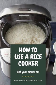 how to use a rice cooker get your dinner on