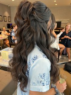 Bridesmaid Hair Inspo, Bridemaids Hairstyles, Cute Prom Hairstyles, Formal Hairstyles For Long Hair, Pageant Hair, Tutorial Hair, Simple Prom Hair, Colour Hair