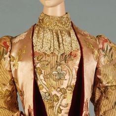 Kent State University, Historical Dress, Kent State, Burgundy Velvet, Silk Brocade, The 20th Century, State University