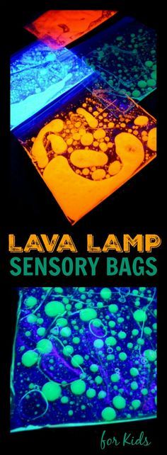 lava lamp sensory bags for kids