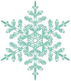 a drawing of a snowflake on a white background