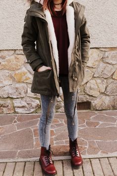 outfits-timberland Botas Dr Martens Mujer Outfit, 15 Outfits, Boots Outfits, Hipster Outfits, Tumblr Outfits