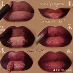 Makeup Bibir, Teknik Makeup, Make Up Diy, Bentuk Alis, Makeup Contouring, Mekap Mata, Lip Combos, Makeup Tip, Lip Makeup Tutorial