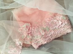 beautiful pink gauze lace trim , scalloped on one side, delicate silk thread embroidery width is about 22 cm , price is for 2 yard Shop directory : https://www.etsy.com/shop/Retrolace?ref=si_shop Flower Girl Wedding Dress, Girl Wedding Dress, French Chantilly Lace, Flower Girl Wedding, Ivory Flower Girl, Ivory Lace Dress, Ivory Flower Girl Dresses, Machine Work, Pink Embroidery