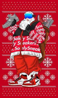 Christmas Nike, Sneakers Wallpaper, Hype Wallpaper, Beast Wallpaper, Supreme Wallpaper, Cool Backgrounds Wallpapers, Free Cartoons, Nike Wallpaper