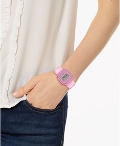 Casio Unisex Digital Pink Jelly Strap Watch 35.2mm & Reviews - Watches - Jewelry & Watches - Macy's Pink Watch, G Shock Watches, Casual Design, Men's Clothes, G Shock, Watches Jewelry, Pale Pink, Pastel Pink, Mens Clothing Styles