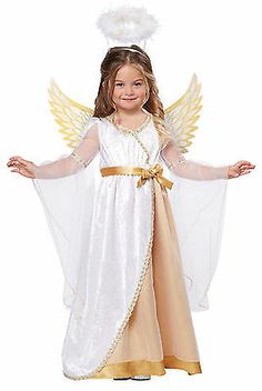 Christmas Sweet Little Angel Toddler Child Costume | eBay Toddler Angel Costume, Costume Ange, Nativity Costumes, Christmas Pageant, California Costumes, Angel Costume, Angel Outfit, Angel Dress, Toddler Halloween Costumes