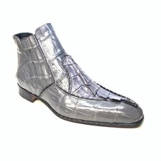 INSTOCK 2-DAY FREE SHIPPING! Mauri 4880 Grey Genuine Baby Crocodile / Hornback Tail Hand Painted BootsSkin: Baby Crocodile / Hornback Tail Style: ankle boots, 4880 Color: Grey Hand Painted Boots, Crocodile Tall Boots, Luxury Crocodile Pattern Alligator Leather Shoes, Luxury Crocodile Pattern Leather Lace-up Shoes, Baby Crocodile, Painted Boots, Alligator Boots, Luxury Semi-formal Leather Shoes With Crocodile Pattern, Alligator Shoes