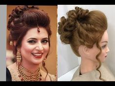 Easy Wedding Hairstyles, Easy And Beautiful Hairstyles, Bun Wedding, Chignon Bun, Divyanka Tripathi, Girls Hairstyles Easy, Easy Wedding, Hair Puff, Simple Prom Hair