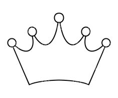 a black and white drawing of a crown with three balls on the top of it