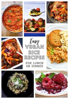 easy vegan rice recipes for lunch or dinner