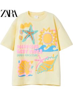 Preppy Shirt, T Shirts For Girls, Zara Girl, Zara Shirt, Cute Preppy Outfits, Preppy Outfit, Zara Kids, Nalu