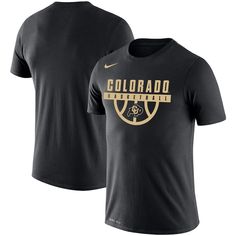 Your favorite squad is ready to make a statement on the court, and it can count on Colorado Buffaloes nation being in its corner all season long. This Nike Basketball Drop Legend T-shirt is the perfect way to show your school pride as the Colorado Buffaloes take on the best in the country. It features bold graphics of the program's logo and name across the chest, leaving no doubt in anyone's mind that you're a die-hard fan. Meanwhile, this lightweight tee's Dri-FIT technology wicks away moisture Nike Crew Neck, Purdue Boilermakers, Colorado Buffaloes, Basketball Shirts, School Pride, Spirit Wear, Blackest Knight, Nike Basketball, The Court