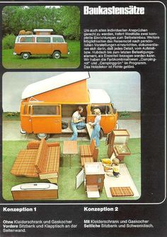 an advertisement for the volkswagen camper van