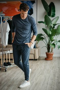 7 Killer Jogger Outfits for Men: Get Your Casual On Men’s Theme Park Outfit, Men In Joggers Outfit, Ivy League Aesthetic Men, Men Jogger Pants Outfit Casual, Men’s Joggers Style, How To Style Joggers Men, Mens Sporty Style Casual, Lululemon Joggers Outfit Men