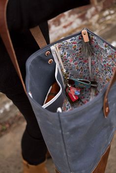 Shop the Slate Blue Wax Canvas Day Tote | Meanwhile in Lynchburg Waxed Finish Coated Canvas Bag For Daily Use, Daily Use Bags In Coated Canvas With Waxed Finish, Everyday Coated Canvas Shoulder Bag With Canvas Lining, Coated Canvas Tote Shoulder Bag With Waxed Finish, Waxed Finish Coated Canvas Tote Shoulder Bag, Waxed Coated Canvas Tote Bag, Daily Use Shoulder Bag With Waxed Coated Canvas, Everyday Duck Canvas Bags With Waxed Finish, Everyday Use Duck Canvas Bags With Waxed Finish