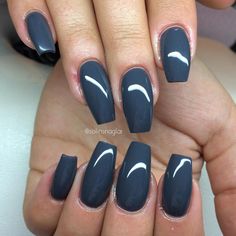 Förstärkning med "Asphalt Grey" från #lillynails Anna Nails, Rose Gold Nails Acrylic, Cute Nail Polish, Sassy Nails, Nail Time, Formal Nails, Rose Gold Nails, Pretty Nail Designs, Gray Nails