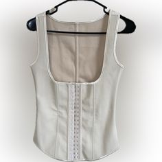 Waist Cincher Thick Durable Material Size Small Fitted Cream Tank Top With Built-in Bra, Waist Trainer Vest, Latex Waist Trainer, Waist Cincher, Waist Trainer, Shapewear, Women's Intimates, Women Shopping, Color