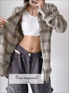 Fabric Type:Polyester Cotton Pattern Type:Plaid Fit Type:Loose Fit Style:Streetwear Thickness:Thick Origin:Mainland China CN:Jiangsu Clothing Length:Mid-length Material:Cotton,Polyester Elasticity:Non Strech Decoration:Button Material Composition:Synthetic fiber Sleeve Length(cm):Full Season:Autumn/Winter Clothing Patterns:STRAIGHT Place Of Origin:China (Mainland) Shirts Type:Casual Shirts Fabric content:51% (inclusive) - 70% (inclusive) Gender:WOMEN Collar:Turn-down Collar Closure Type:Single B Oversized Plaid Blouse For Spring, Long Sleeve Plaid Blouse For Summer, Oversized Plaid Shirt For Summer, Imperial Fashion, Fits Streetwear, Collars For Women, Winter Clothing, Style Streetwear, Fit Style