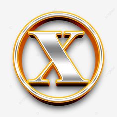 the letter k is made up of chrome and gold letters, logo, alphabet, circle png and psd