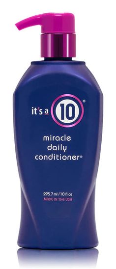 10 oz Our Miracle Daily Conditioner is a lifeline for dry, damaged, or colored hair. When combined with It’s a 10 Miracle Shampoo and Miracle Leave in, the results are absolutely gorgeous locks and the perfect complement to your daily routine. And, because it rinses clean after every use, hair is never greasy, dull, or weighed down - just shiny, vibrant, and full of life! With notes of hibiscus and sunflower seed extract you will feel like you’re at the spa during every shower (even if you’re ju Its A 10, Organic Conditioner, Small Palms, Dandruff Shampoo, Hydrate Hair, Moisturizing Shampoo, Sunflower Seed, Deep Conditioner, Colored Hair