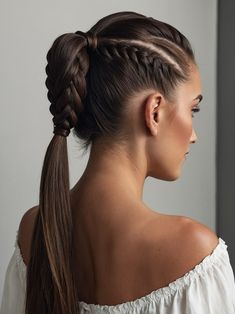 40 Sleek Ponytail Hairstyles to Add a Touch of Elegance to Your 2024 Look Smooth Ponytail, Greek Hair, Elegant Hairstyle, French Twist Hair, Braided Ponytail Hairstyles, Braided Hair, Low Ponytail, Sleek Ponytail