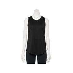 Whatever your choice of exercise or sport, you'll be at your peak performance with this women's Tek Gear tank top. Dry-Tek technology wicks moisture away from the body to keep you comfortable Jersey construction Tag free Rounded hem CrewneckFIT & SIZING Tall sizes offer 2 inches additional lengthFABRIC & CARE 75% recycled polyester, 25% polyester Machine wash ImportedRESPONSIBLE Contains recycled polyester Size: X Small. Color: Black. Gender: female. Age Group: adult. Petite Size Chart, Womens Size Chart, Peak Performance, Petite Size, Wicks, Basic Tank Top, Fabric Care, Gender Female, Age Group